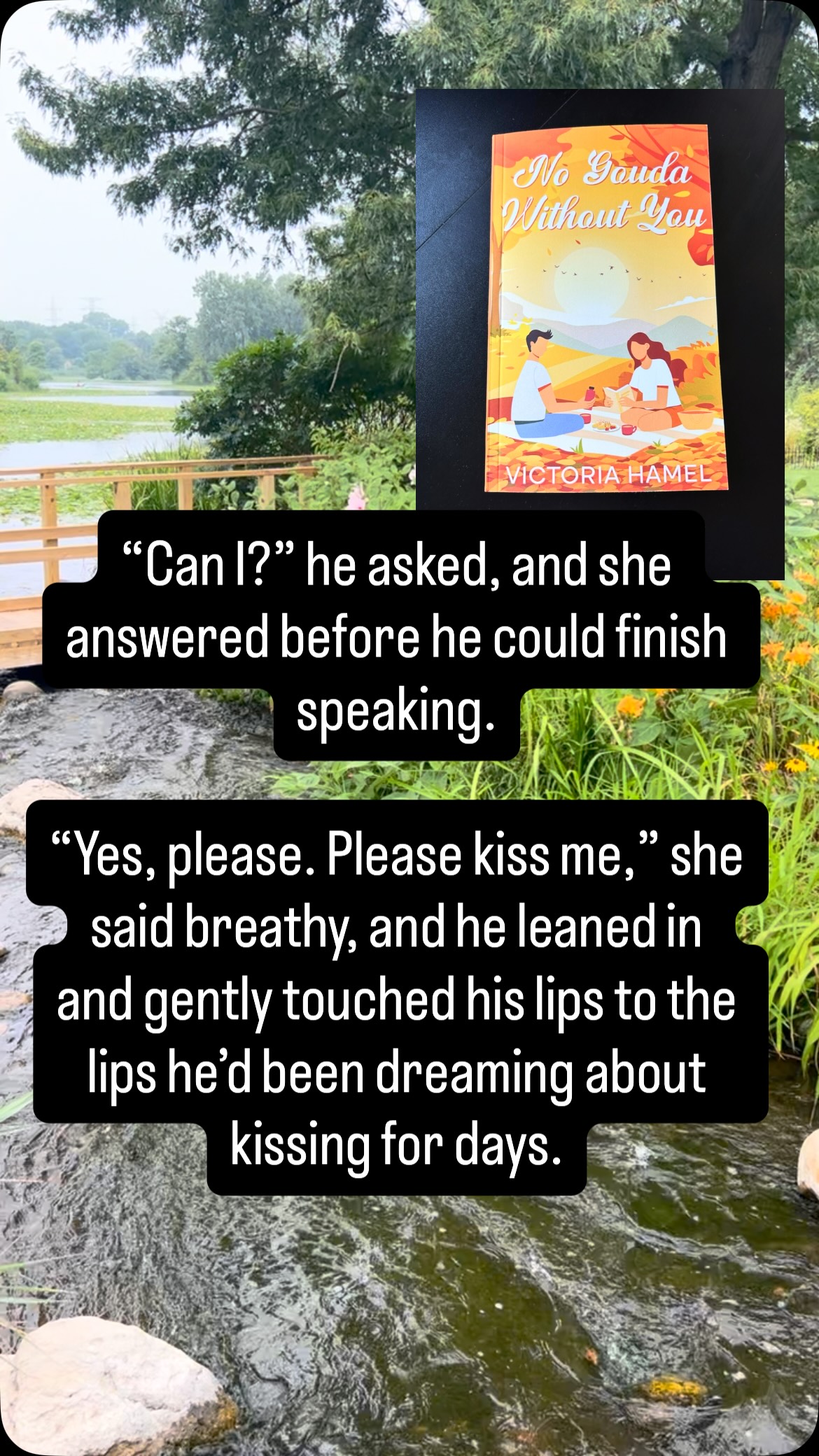 Inspiration for Marley Lake where Nicole and Sean go on a date in No Gouda Without You. #smalltownromance #smalltownromancebooks #indieromanceauthor #steamysmalltownromance