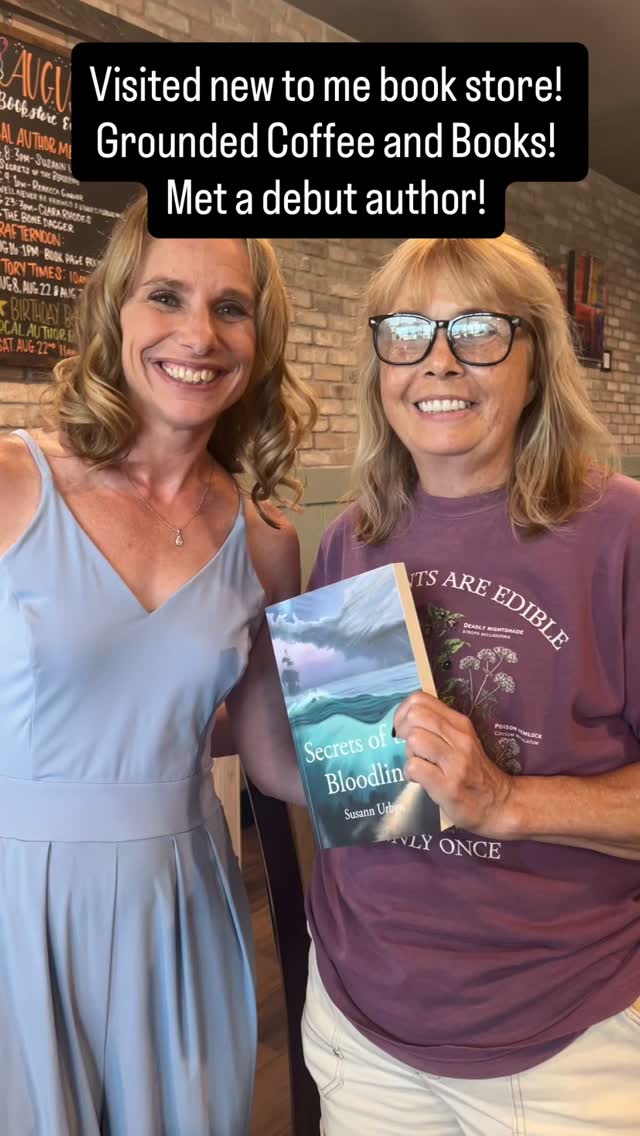 Super tasty coffee drinks and shelves and shelves of Fantasy 🐉And there was a local author book signing!!!! Super great to meet @authorsusannurbyn  and get a signed copy of here book!!! #indieauthor #fantasybookseries #chicagosuburbs #indiebookstores